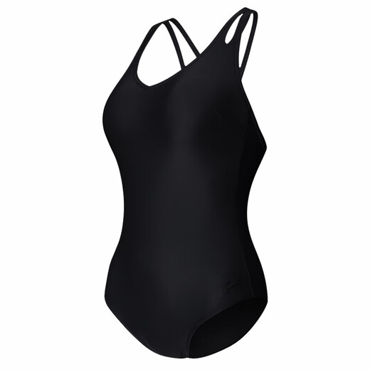 Subitao Swimsuit Women's Anti-cloro Protección del vientre y adelgazamiento de capacitación profesional de alta gama Trajes y ventiladores Bolsos de la suerte Black/White 8-13968 m/34