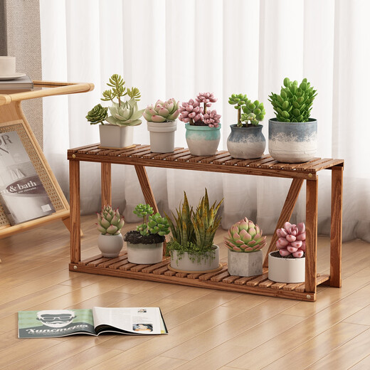 Anya balcony flower stand living room floor-standing multi-layer succulent plant bonsai stand desktop flower pot storage rack