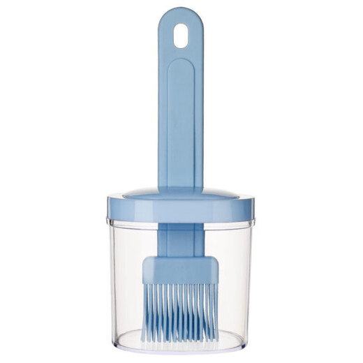 Jidaocook Oil Brush with Bottle Silicone Brush Kitchen Pancake Household Comes with Bottle Silicone Food Grade BBQ Oil Brush Press Type 1 Pack Random Color