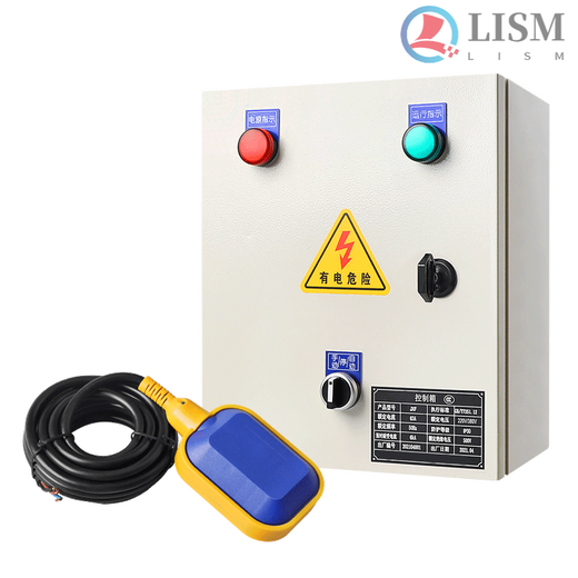 Fully automatic water tower water level pump control box 380V intelligent drainage float switch control box 220V single-phase 220V within 2.5KW (free 3-meter float version)