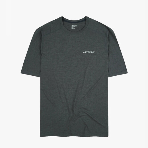 Arc'teryx Arcteryx Cormac Arcbird LOGO de la camiseta de cuello redondo de manga corta de manga corta de manga corta de manga rápida 9721 negro gris negro s