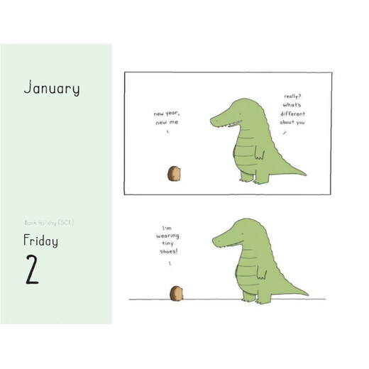 现货  治愈解压漫画绘本 莉兹克里莫 The Little World of Liz Climo 2026 Daily Calendar 你今天真好看 2026年日历 可撕台历