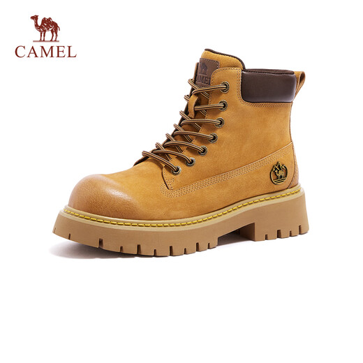 Camel (CAMEL) Dilireba's same style Shanyue Martin boots autumn and winter new high-top outdoor work boots rhubarb boots for women L25W076018 women's khaki 37