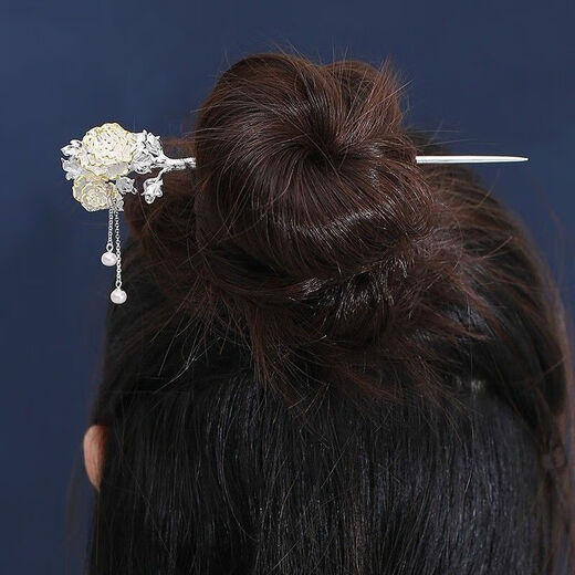 Laohuangxiang Twelve Flower Goddess S999 Silver Ancient Style Swinging Hairpin Women's Headwear Hairpin High-end Valentine's Day Birthday Gift June Lotus Pure Loyalty + Gift Box
