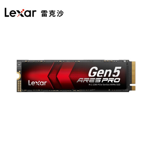 雷克沙（Lexar）ARES PRO 战神系列 4TB SSD固态硬盘 M.2接口(NVMe协议) PCIe 5.0x4 高速14000MB/s传输