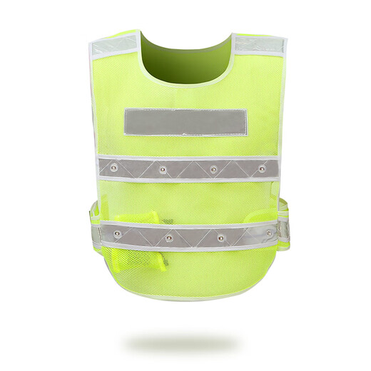 Jiahu LED reflective vest with light reflective vest construction safety sanitation reflective clothing cycling reflective safety clothing strobe light vest