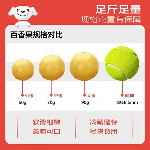 Jingxiansheng Golden Passion Fruit 2Jin Jin is equal to 0.5kg, about 13-15 pieces, single fruit is about 70g, sweet and sour honey, fresh fruit