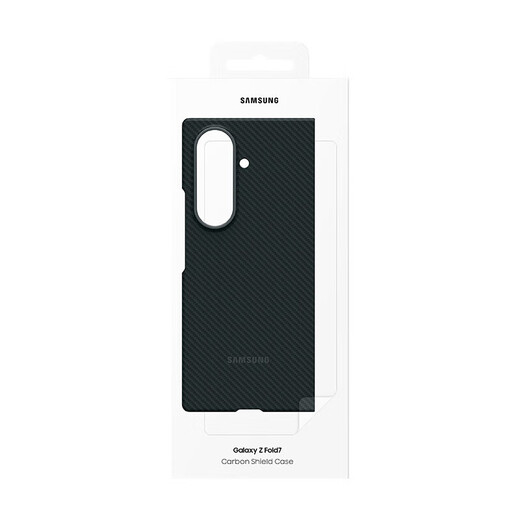 Samsung Galaxy Z Fold7 Kevlar Protective Case Mobiltelefon Hülle Schwarz