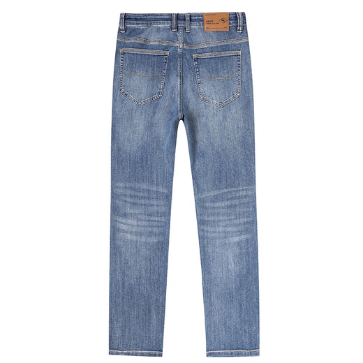 Джинсы Boschburg Counter того же стиля, мужские весенне-летние свободные прямые брюки, универсальные удлиненные брюки, эластичные повседневные стираные трендовые синие обычные 15619