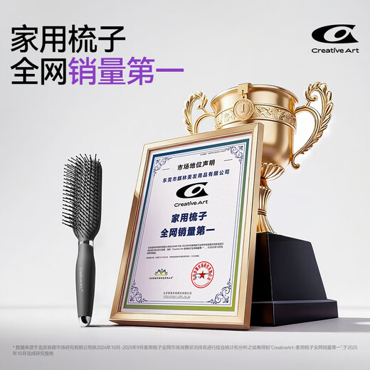 Creative art rib comb men's special oil comb styling comb curly hair comb fluffy artifact big back hair comb black
