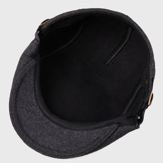 Desina winter hat brand men's genuine middle-aged and elderly beret plus velvet thickened forward hat outdoor cold protection and warm hat