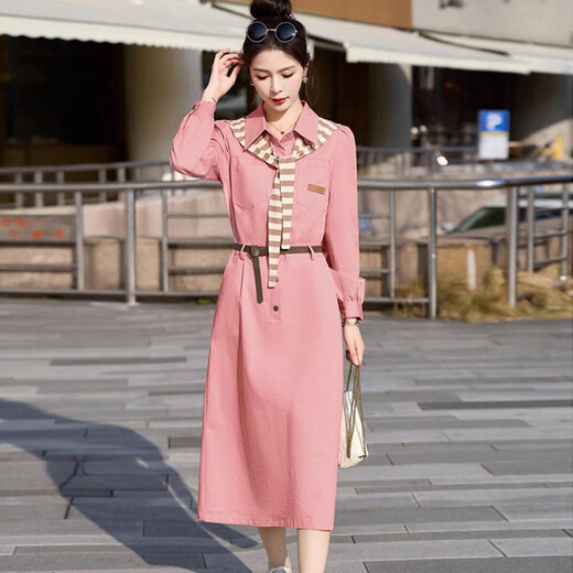 Ehangy Luxury High-End Brand Dress для женщин 2025 Осень Осень Новый Стиль Стиль стиль модная повседневная и красивая юбка темперамента Khaki XL
