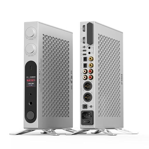 FiiO K19 flagship desktop decoding headphone amplifier DSD decoding all-in-one headphone power amplifier HiFi decoder silver