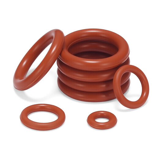 JINGGONG red silicone o-ring silicone gasket high temperature resistant waterproof wear-resistant gasket high elastic sealing o-ring outer diameter 16*wire diameter 2.4mm (100 pieces)