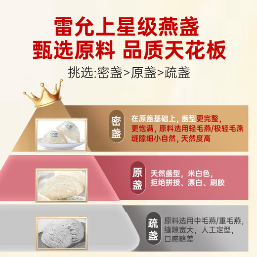 Lei Yun's first-class Indonesian dry bird's nest dry bird's nest gift box 35g [Secret Cup] Indonesian imported pregnant women's nest