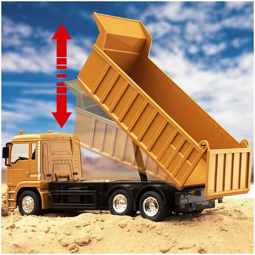 Remote control simulation toy remote control inertia remote control dump truck heavy duty electric vehicle for children aged 3-6 years old remote control dump truck with a battery life of 45 minutes