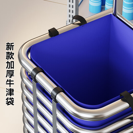 Fan Lilin's shopping trolley, portable shopping cart, stair-climbing hand trolley, folding lightweight trolley, household vegetable trailer, multi-functional reinforced foam double wheels