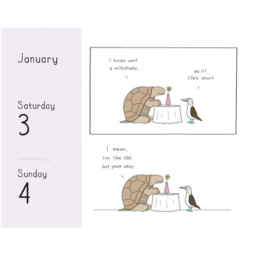 现货  治愈解压漫画绘本 莉兹克里莫 The Little World of Liz Climo 2026 Daily Calendar 你今天真好看 2026年日历 可撕台历