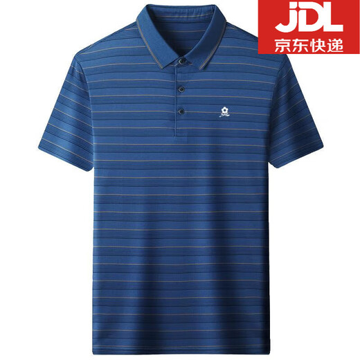 Montagut Herren Mulberry Seide Kurzärärmelte T-Shirt Sommer mittleren Alters Casual Ice. Seidenverlust ohne Eisen Anti-Falten-Polo Halbärmel-Hemd A829-rot M 165/M für 100-115jin [Jin entspricht 0,5 kg]