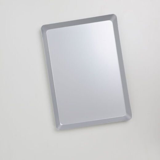 Sanqihu household rectangular baking pan 40x30 35x25 anode punched pizza pan thickened baking pan European style bread pan black 5 commercial 40x40 non-stick non-porous