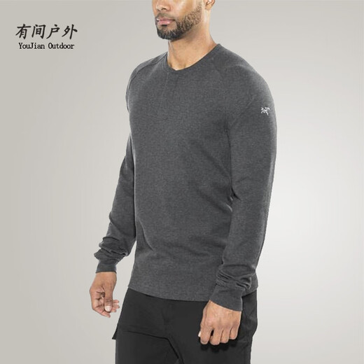 Arc'teryx (ARC TERYX) Arcteryx Sirrus LS Henley Arc'teryx Spring and Autumn Henley Casual Long-Sleeved Sweater Men's Glitch Heather/Water Wave Gray XL