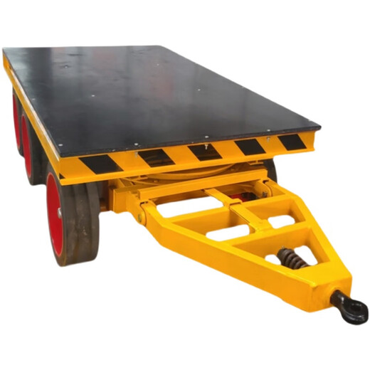 Ni Zhier forklift towing flatbed trailer tractor chassis rear bucket factory warehouse workshop turnover heavy-duty handling trailer heavy-duty flatbed trailer