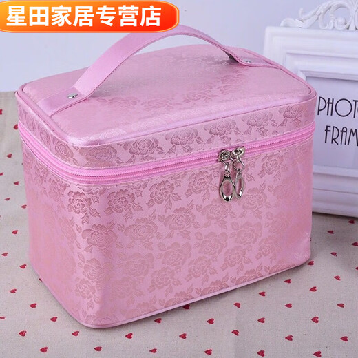 Nouveau sac de maquillage de célébrité Internet grande capacité grand espace de lavage à main imperméable Stockage mignon sac à main pour femmes sac de voyage grand gris gd gris