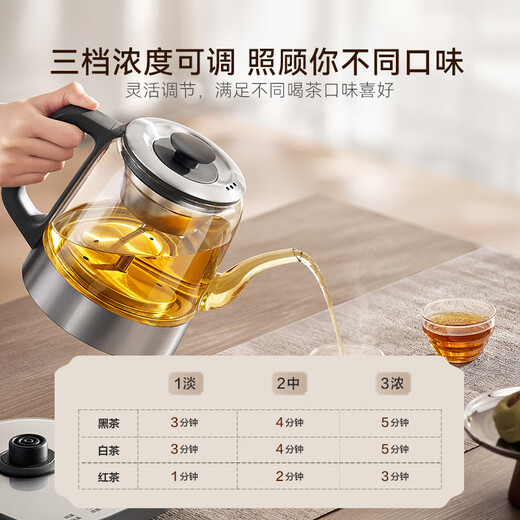 SUPOR tea kettle health kettle tea kettle electric kettle steam spray steaming tea kettle 316L stainless steel tempering glass panel kettle office home SW-10C23