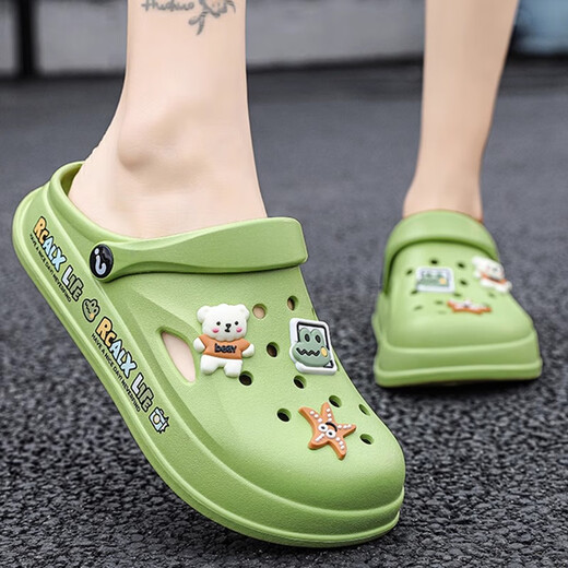 G.Duckkids Girls Slippers Summer New Style Boys Boys's Boys's Delys Hole Saandals Женские детские сандалии для детей среднего размера.