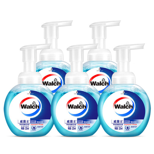 Velox Foam Antibacterial Hand Sanitizer Healthy Antibacterial Fresh Fragrance Family Pack Double Protective Moisturizing Student Adult Cleaning Universal Foam Antibacterial 225g 5 Bottles