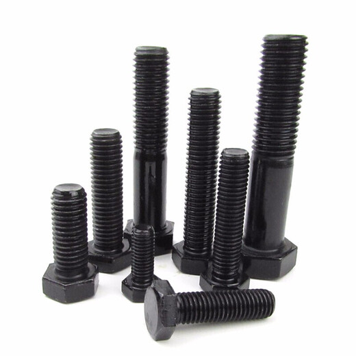 Jishuo M24/M27-72 GB5782 Black Hexagonal Screws Grade 8.8 High Strength Hexagonal Bolts M48*200