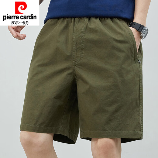 Pierre Cardin Herren Sommer dünne reine Baumwolle mit mittlerer Hose große losen lässige dunkelblaue Trend 5-minute zusätzliche Fünf-Punkte-Hosen Neue Produkt-Shorts 9224 Dunkelgrau M Empfohlen 90-120jin [Jin entspricht 0,5 kg]