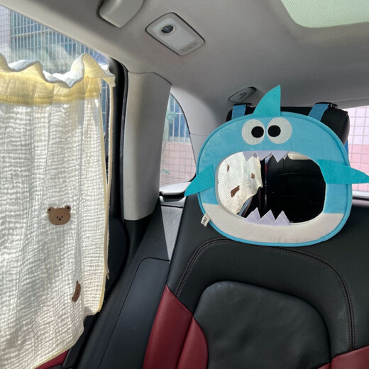 Safety seat observation mirror, in-car baby rearview mirror, reverse baby car mirror, children's reflective mirror, cognitive mirror. Please peel off the film before using Green Mickey.