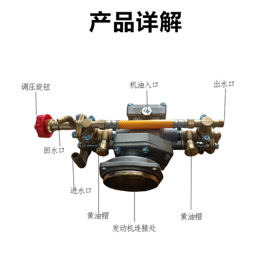 Accesorios de máquina de pulverización de polvo Daquan Agricultura F Agricultura F Gasoline Bomba Bomba GX Agua de pulverización Agua de doble cilindro Bomba de gasolina Bomba de época en espesor de doble cilindro adecuado para 1391