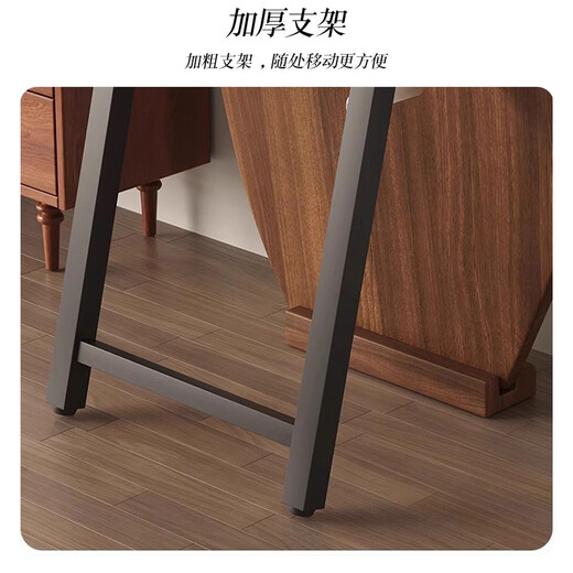 Xingao Shengtang French retro full-body mirror floor-standing mirror home designer special-shaped dressing mirror high-end internet celebrity trial Mango mirror-Floor-standing model 160*60 black peach
