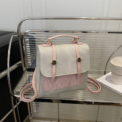 2025 Design Neues vielseitiges, modisches, leichtes, einfaches Rucksacknische -Handtasche, weiß, kein Anhänger