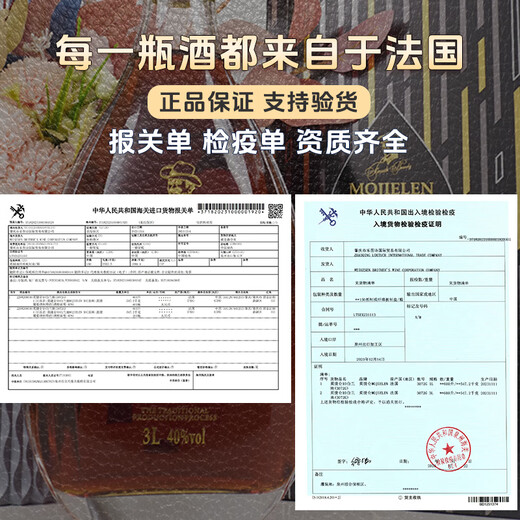 蒂洛仕莫捷仑白兰地XO洋酒1L/3L法国进口醇厚干邑口感 1L 1瓶