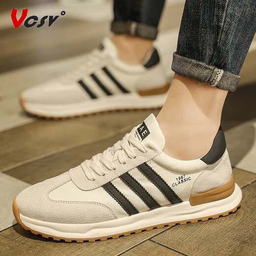 VCSV fashion brand sports shoes men's shoes new summer Forrest Gump shoes men's light luxury casual shoes men's soft sole height-enhancing shoes men's white-light luxury men's shoes 41