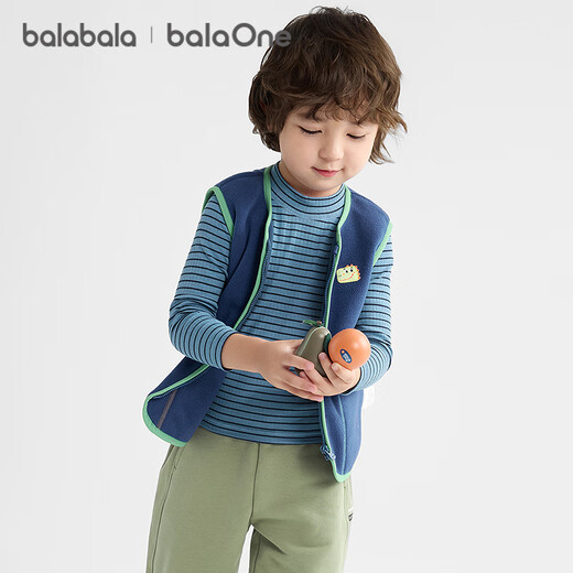 Balabala children's clothing children's vest 2025 autumn and winter plus velvet to keep warm and wearable for boys and girls baby vest 209425171202