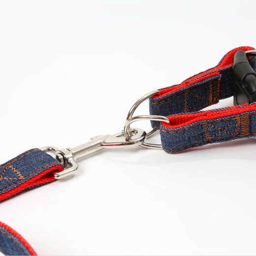 Dipur dog leash dog leash dog leash Teddy dog leash small dog leash dog walking rope pet supplies collar denim rope M recommended 10-20 Jin Jin equals 0.5 kg