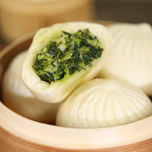 冶春食品 量贩装青菜包 800g 80g*10 家庭装 扬州包子 