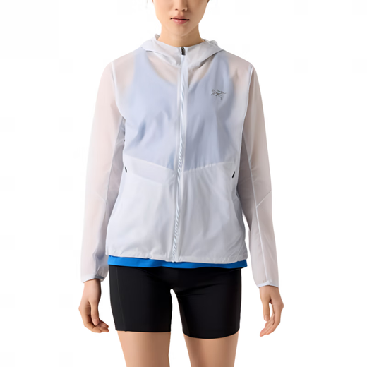 始祖鸟（ARC'TERYX）618 Incendo Airshell Hoody 连帽轻量风壳夹克外套 女款 淡粉色/Pink Glow S