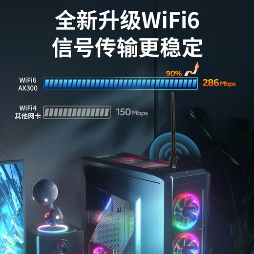 Fenvi WiFi6 driver-free USB wireless network card AX300 high-gain antenna desktop dedicated external notebook wireless WiFi receiver computer WiFi transmitter