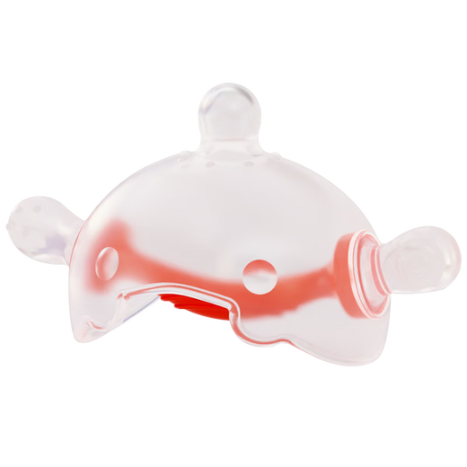 Dr. Ma baby teether, molar stick, baby molar chewing toy 0-1 years old, teether, hand set, orange, 1 pack