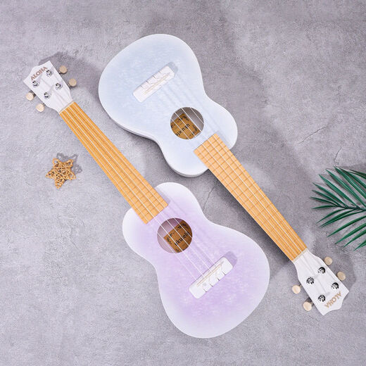 Ibanez23寸尤克里里ukulele可弹奏乐器小吉他礼物尤克里里冰花高级配色 23寸冰花紫