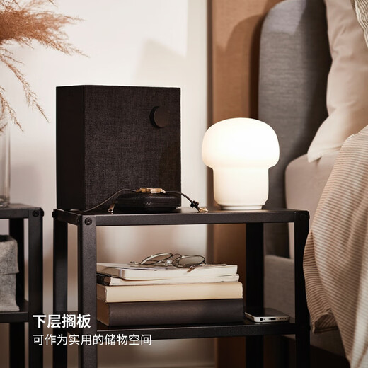 IKEA (IKEA) KNARREVIK storage bedside table home floor-standing shelf bedside storage rack black