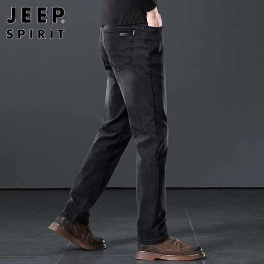 JEEP SPIRIT Jeep jeans men's high-end pants men's straight casual trousers spring and autumn loose and versatile men's pants