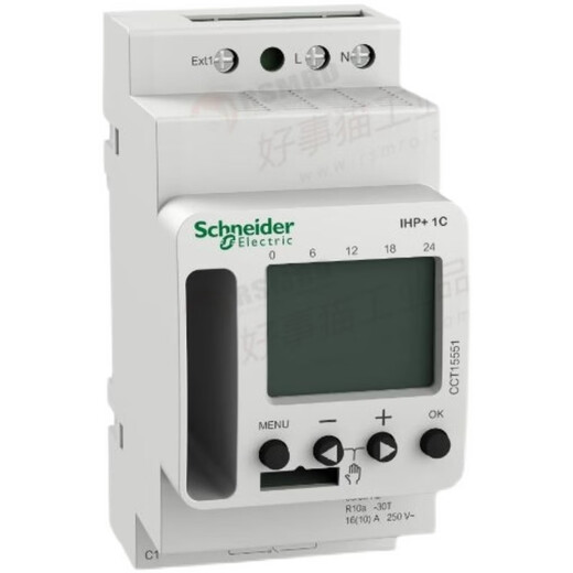 
Schneider Electric Programmable Time Control Switch Acti9 IHP 1C Time Automatic Control Conversion CCT15940_ITA_4C_24h/7d_30