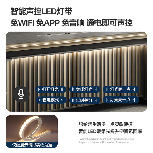 Welski boss desk high-end and atmospheric office leader president desk Italian light luxury general manager desk set 2.4 meters double short cabinet boss desk