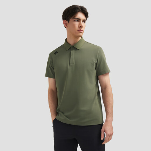 DESCENTE迪桑特TRAINING系列综训TOUGH男士速干短袖POLO衫夏季 KK-Deep Lichen Green XL (180/100A)